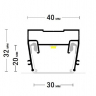 Профиль Flexy Line SLIM 30  (ПФ 7321) световые линии (2 м)