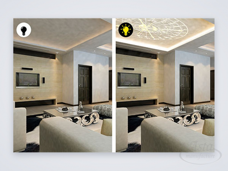 Натяжной потолок Double Vision "Карты" Натяжной потолок Double Vision "Карты"